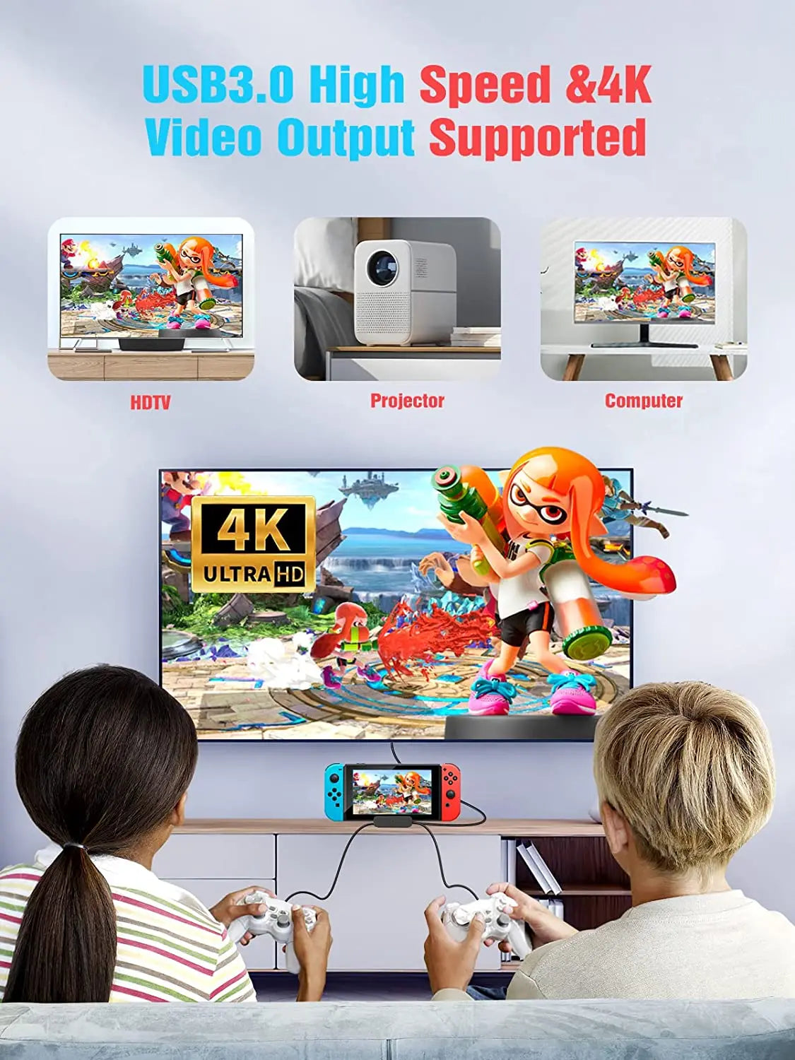 TV Charging Dock for Nintendo Switch