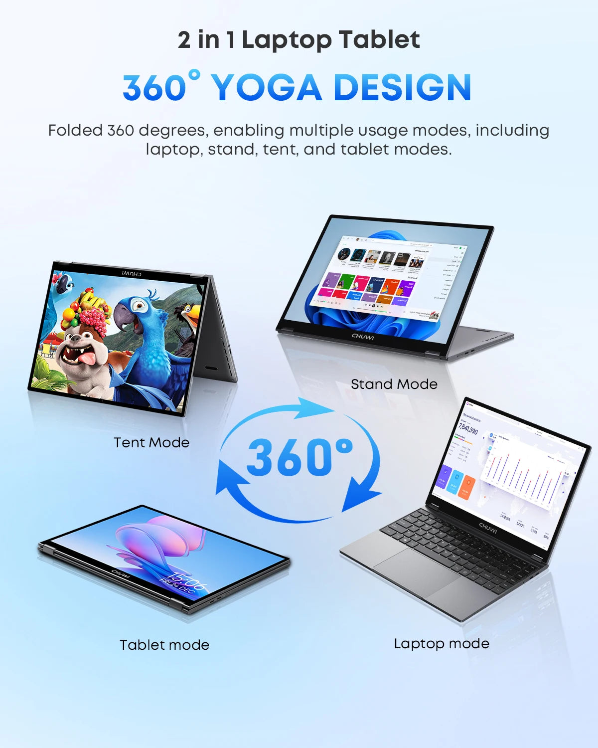 2-in-1 Laptop 13.5'' Intel N150