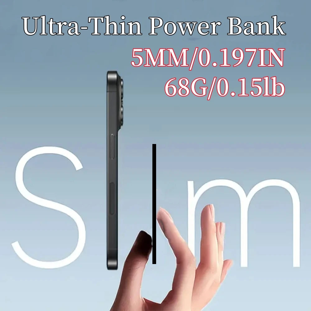 Ultra-Thin Magnetic Power Bank For IPhone